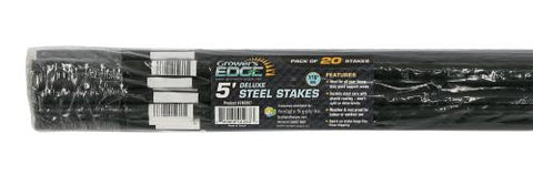 Grower's Edge Deluxe Steel Stake 7/16 in Diameter 5 ft (20/Bag)