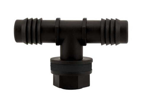 Hydro Flow Tub Outlet Tee Fitting w/ 2 Gaskets - 3/4 in - Display Box (25/Box)