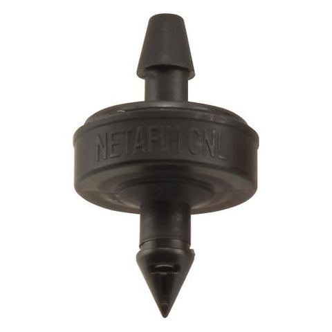 Netafim Self Piercing Pressure Compensating Emitters w/ Internal Check Valve - 1.0 GPH (Black) (25/Cs)